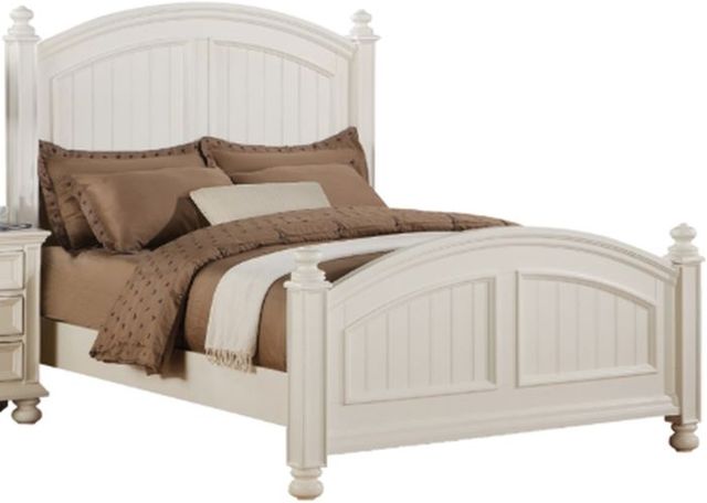 Winners Only® Cape Cod Eggshell White King Panel Bed-0