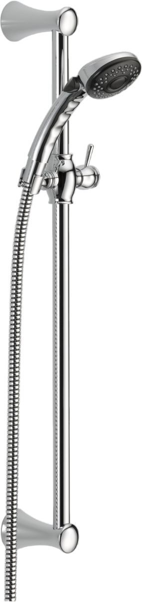Delta Universal Showering Components Chrome Fundamentals™ 2-Setting Slide Bar Hand Shower-0
