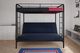 dhp furniture® Sammie Black Twin Over Futon Bunk Bed-4