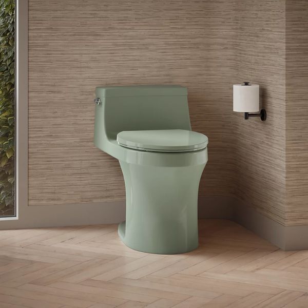 KOHLER® San Souci® Aspen Green 1-Piece Compact Elongated Toilet with Concealed Trapway, 1.28 Gpf-4