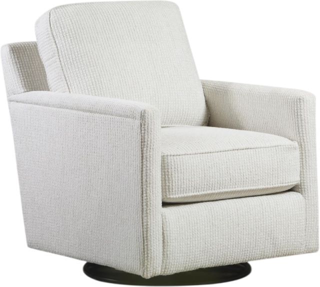 Fusion Furniture Hogan Poof Cotton Swivel Glider Chair-0