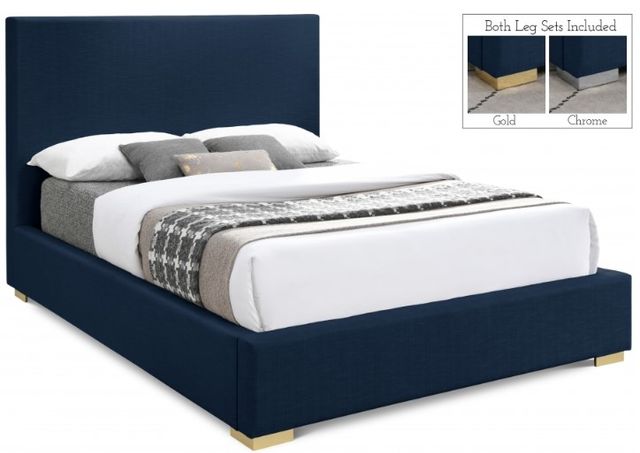 Meridian Furniture Crosby Navy Full Bed-1