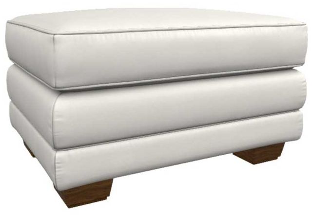 La-Z-Boy® Mackenzie Ivory Leather Ottoman-0
