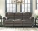 Signature Design by Ashley® Tulen Gray Reclining Sofa-2
