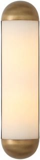 Renwil® Amici Dark Antique Brass/Etched White Wall Sconce-3