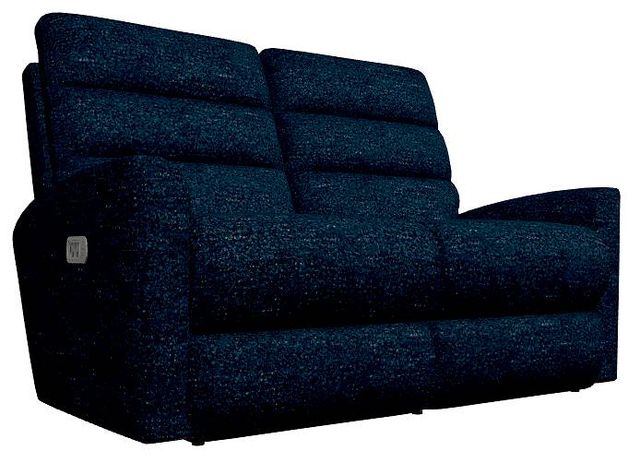 La-Z-Boy® Liam Navy Power Wall Reclining Loveseat with Headrest-0
