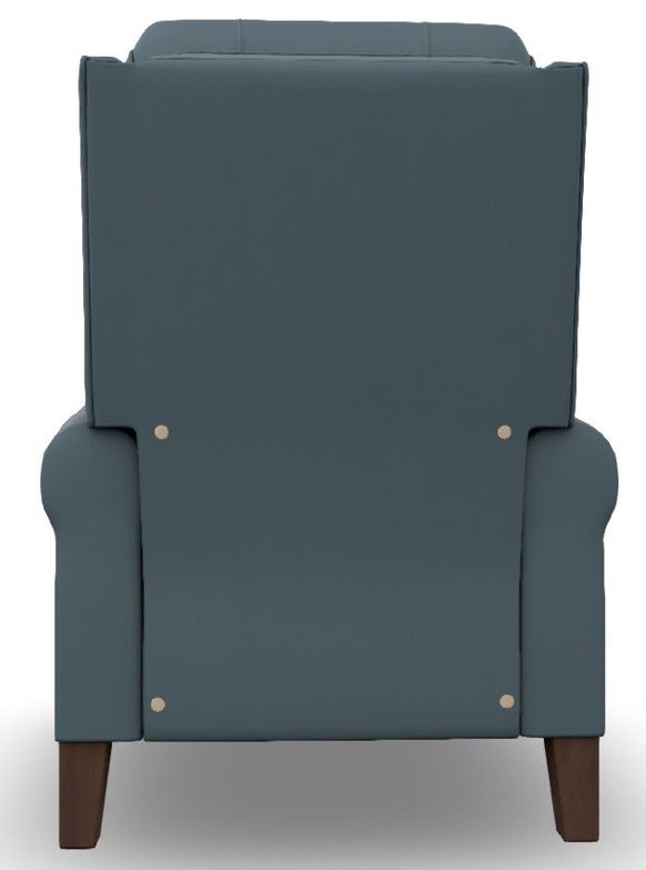 Best® Home Furnishings Customizable Joanna Leather Power High Leg Recliner with Dark Walnut Legs-3
