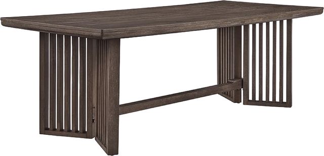 Magnussen Home® Kavanaugh Weathered Kona Brown Trestle Dining Table-0