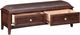 Whittier Wood® Furniture McKenzie Caffe 2-Drawer Bench-1
