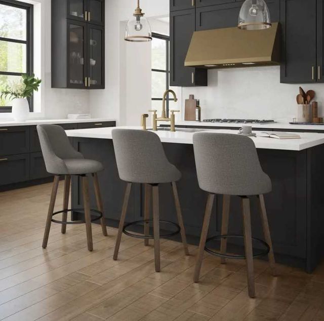 Amisco Customizable Diaz Swivel Counter Stool-2