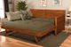 Kodiak Furniture Marisa Linen Stone/Weathered Brown Twin Daybed with Mattress and Pop Up -4