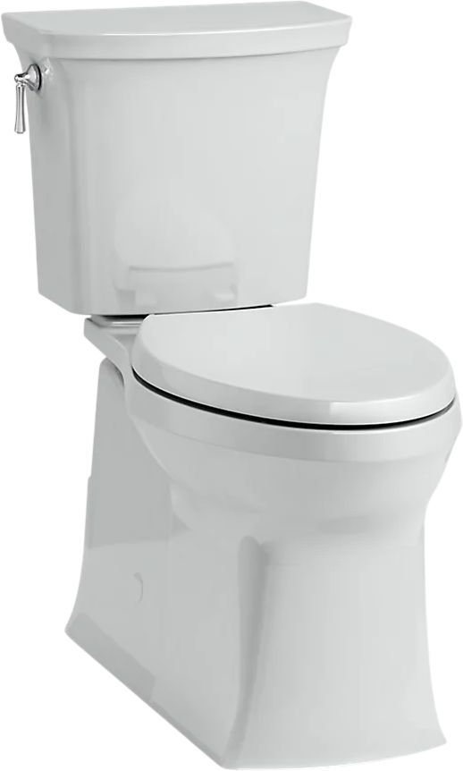 KOHLER® Corbelle® Ice Gray 2-Piece Elongated Toilet with Skirted Trapway, 1.28 Gpf-0