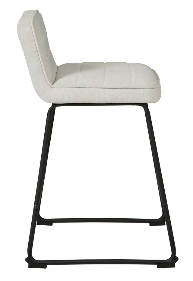 Signature Design by Ashley® Nerison Linen/Black Counter Stool-3