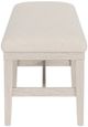 Riverside Furniture Glenndale Aged White/Wheat Upholstered Dining Bench-3