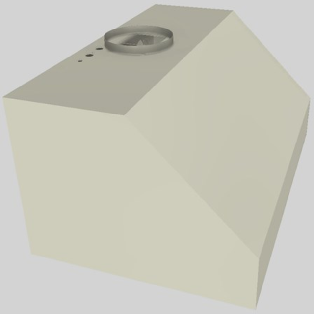 Vent-A-Hood® 36" Biscuit Wall Mounted Range Hood-1
