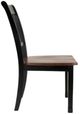 Signature Design by Ashley® Owingsville Black/Brown Dining Side Chair-2