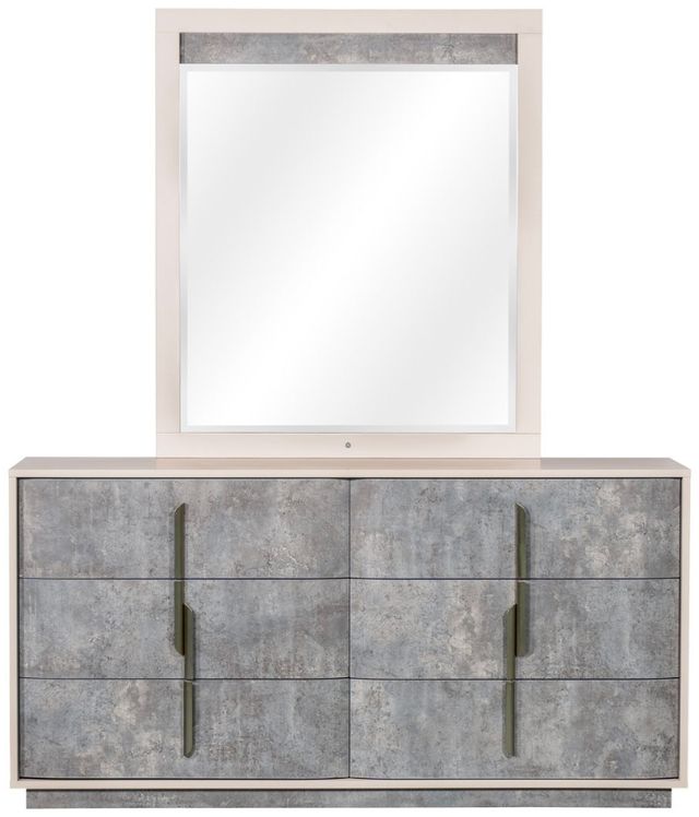 Michael Amini® Pavira Stone Dresser with Mirror-2