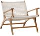 Dovetail Furniture Calvin Natural Stained/White Rope/Wooden Occasional Chair-0