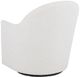 Fairfield® Sutton White Quilted Channel Back Swivel Chair-3