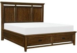 Mazin Furniture Frazier Park Brown Cherry Eastern King Bed-1