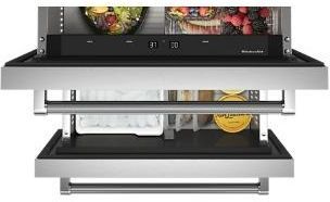 KitchenAid® 4.29 Cu. Ft. Stainless Steel Undercounter Double Drawer Refrigerator/Freezer-5
