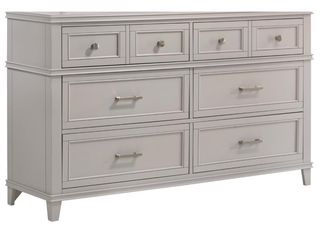 Bernards Nova II Gray 6-Drawer Dresser