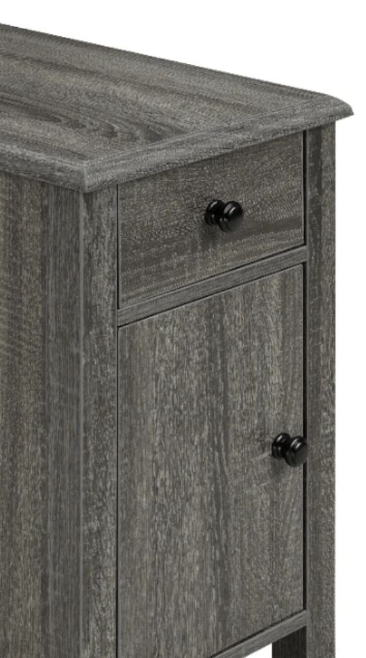 Brassex Inc. Grey Accent Table-1
