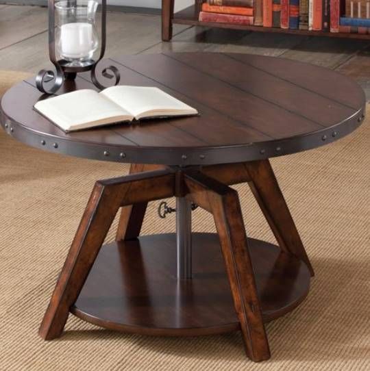 Liberty Furniture Aspen Skies Russet Brown Cocktail Table-1