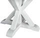 Steve Silver Co. Canova Gray Dining Table with White Base-4