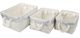 A & B Home Alcott 3-Piece Silver/White Nested Basket Set-0