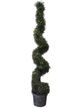 A & B Home Green 5' Artificial Spiral Boxwood Topiary-0