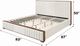 ACME Furniture Kaleea Beige/Walnut Eastern King Upholstered Panel Bed-2