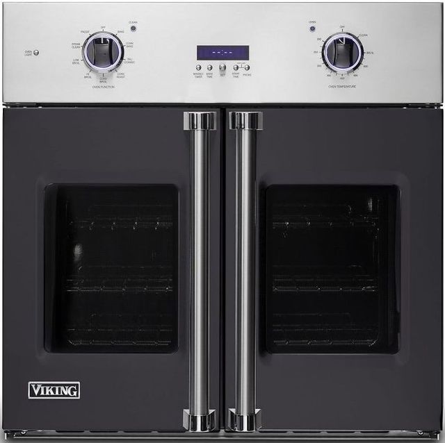 Viking® Professional 7 Series 29.5" Electric Single French Door Oven Built In-Graphite Gray-0