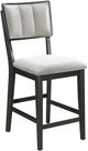 Crown Mark Cline 5-Piece Black/Light Gray Counter Height Dining Set-4