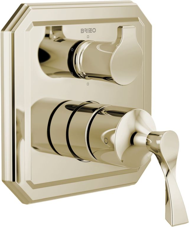Brizo Virage® Brilliance® Polished Nickel Pressure Balance Valve with Integrated 6-Function Diverter Trim-0