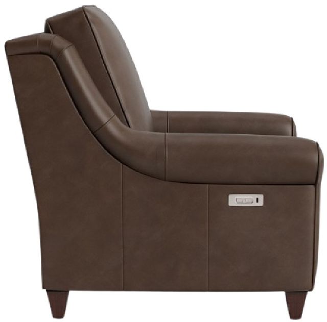 Bassett® Furniture Customizable Magnificent Motion Leather Roll Arm Power Wall Recliner-2