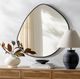 Surya Pebble Matte Black Accent Mirror-4