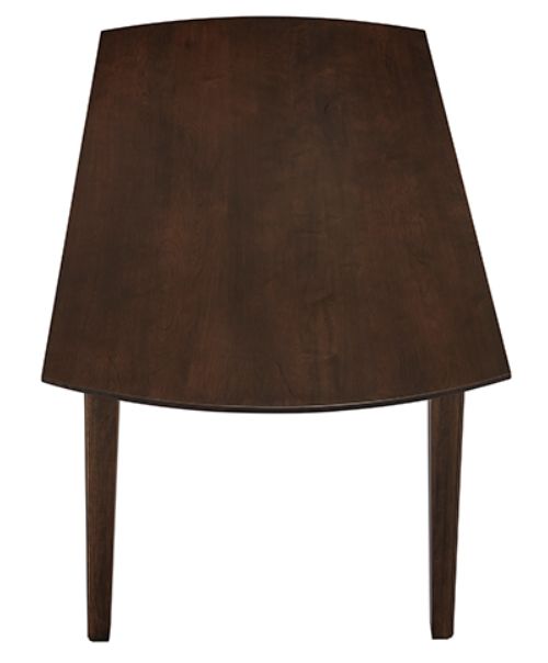 LM Co Home By Vaughan-Bassett Crafted Cherry by Ben & Erin Napier Dark Cherry 72" Surfboard Dining Table-2