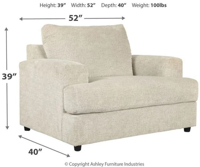 Signature Design by Ashley® Soletren Stone Chair and a Half-3