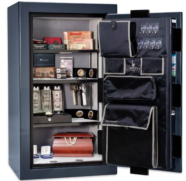 Liberty Safe Premium Home Blue Gloss 12 Gun Safe-1