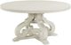 Elements International Stone White Round Dining Table-0