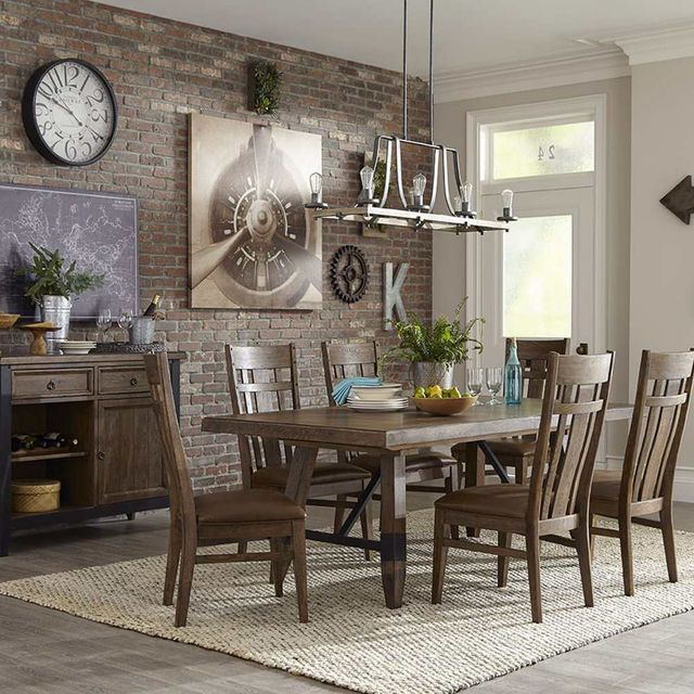 Intercon River Weathered Saddle Lattice Back Chair-1