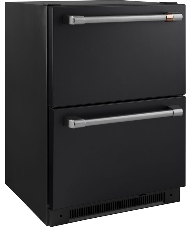Café™ 5.7 Cu. Ft. Matte Black Refrigerator Drawers-3