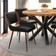 Inspire™ Hudson Black/Walnut Side Chair, Faux Leather-1