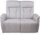 GoBerce® White Reclining Loveseat-0