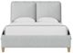 Vaughan-Bassett NordHaven Blue Mist/Clear Maple King Upholstered Panel Bed-1