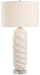 Uttermost® Anneli White Swirl Table Lamp-0