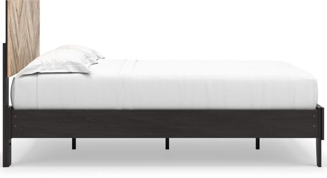 Signature Design by Ashley® Piperton Black/Brown Twin Panel Platform Bed-3