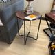 Coaster® Latifa Red Round Accent Table with Black Base-0