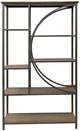 International Furniture Direct Zandria Light Brown Bookcase-1
